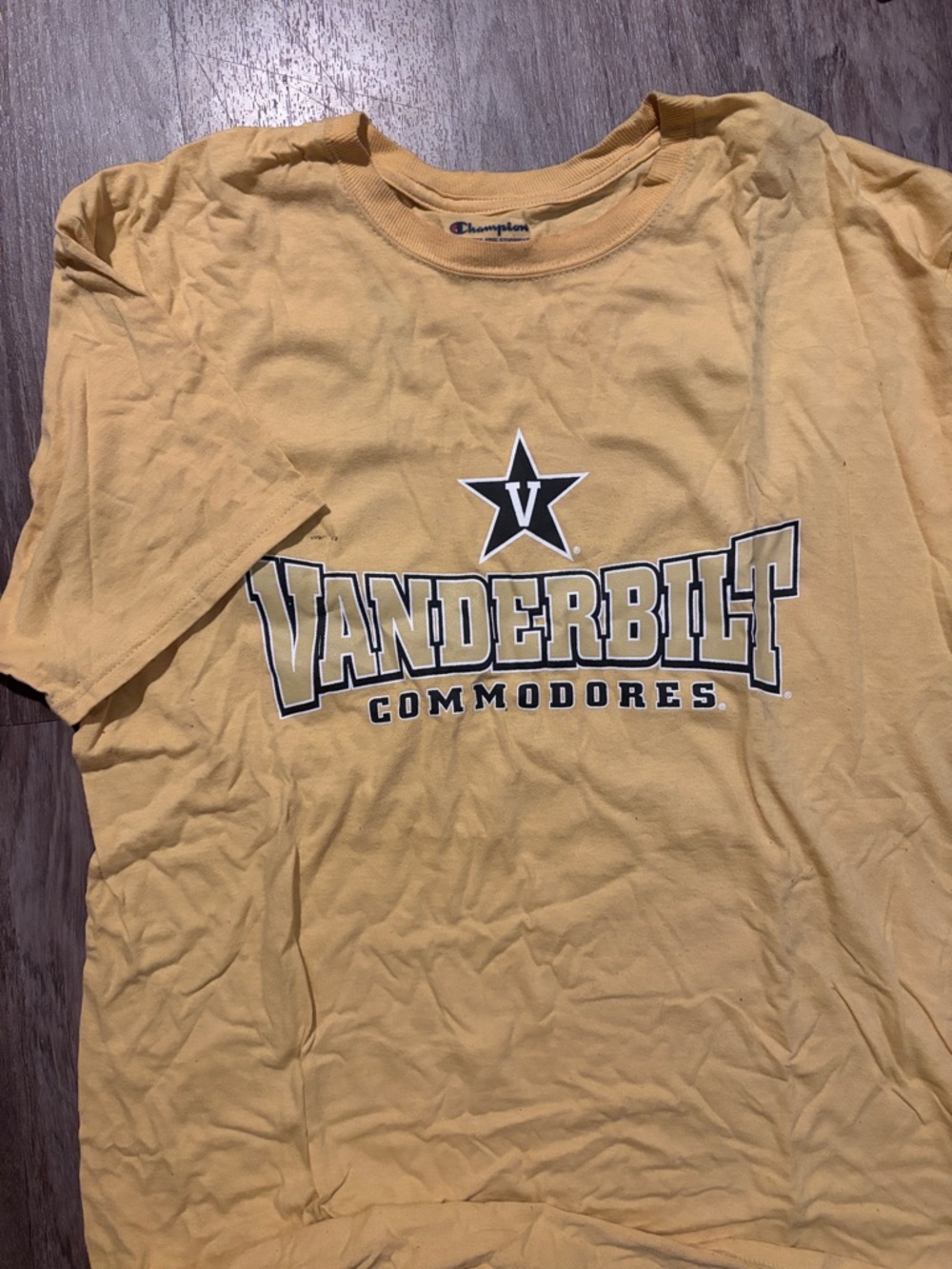 Champion Vanderbilt Commodores Yellow Short Sleeve Tee